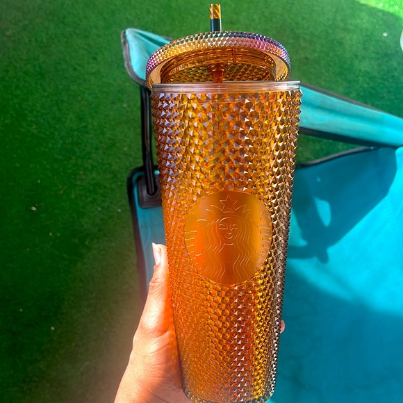 Starbucks Gold 50 Year Anniversary Limited Edition Cold Cup - Picture 5 of 6